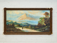 Load image into Gallery viewer, Path Toward the Mountains Antique Oil Painting