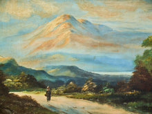 Load image into Gallery viewer, Path Toward the Mountains Antique Oil Painting