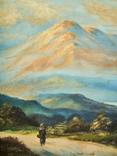 Load image into Gallery viewer, Path Toward the Mountains Antique Oil Painting