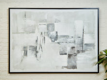 Load image into Gallery viewer, Large-Scale Abstract Canvas in Monochrome Hues