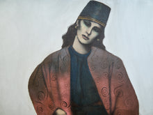 Load image into Gallery viewer, Large-Scale Portrait in Red and Black