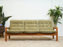 Load image into Gallery viewer, Danish Domino Mobler Teak Sofa newly upholstered