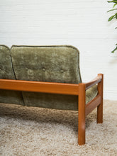 Load image into Gallery viewer, Danish Domino Mobler Teak Sofa newly upholstered