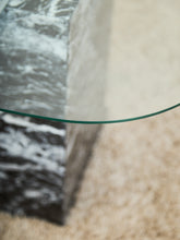 Load image into Gallery viewer, Marble And Chrome Italian Coffee Table