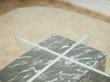 Load image into Gallery viewer, Marble And Chrome Italian Coffee Table