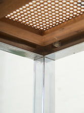 Load image into Gallery viewer, Milo Baughman Design Institute Tubular Chrome Caned Etagere Bookshelf Display