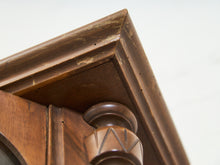 Load image into Gallery viewer, Antique Wall Clock Hamburg German Wood Case Top Bell Project Repair