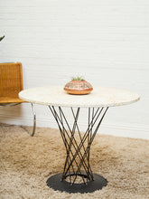 Load image into Gallery viewer, Cyclone Dining Table with Traventine Top