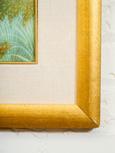 Load image into Gallery viewer, Framed Balinese Watercolor Painting of Rice Farmers on Silk