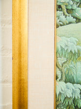 Load image into Gallery viewer, Framed Balinese Watercolor Painting of Rice Farmers on Silk