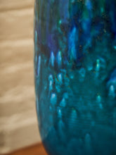 Load image into Gallery viewer, Studio Pottery Glazed Blue Lamp