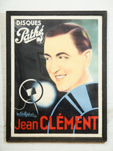 Load image into Gallery viewer, Large Original French Vintage Poster Jean Clement Disques Pathe