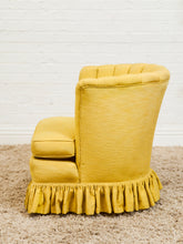 Load image into Gallery viewer, Vintage Channel-Back Slipper Chair in Goldenrod