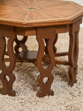 Load image into Gallery viewer, Sunburst Octagon Side Table with Sculpted Legs