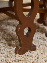 Load image into Gallery viewer, Sunburst Octagon Side Table with Sculpted Legs