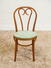 Load image into Gallery viewer, Antique Thonet Chair with Green Upholstery