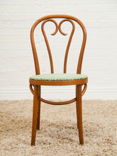 Load image into Gallery viewer, Antique Thonet Chair with Green Upholstery