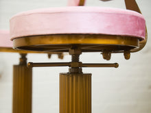 Load image into Gallery viewer, Art Deco Style Stool Adjustable Pink