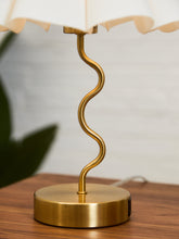 Load image into Gallery viewer, Squiggly Gold Lamp