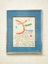 Load image into Gallery viewer, Joan Miró Hommage à Georges Braque Origibal Numbered Lithograph