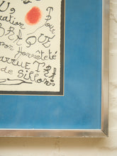 Load image into Gallery viewer, Joan Miró Hommage à Georges Braque Origibal Numbered Lithograph
