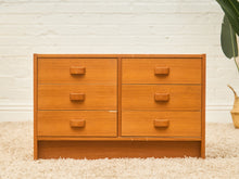 Load image into Gallery viewer, Teak 6 drawer Lowboy Credenza