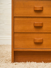 Load image into Gallery viewer, Teak 6 drawer Lowboy Credenza