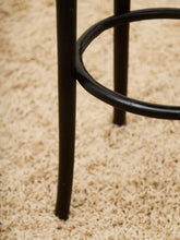 Load image into Gallery viewer, Rare set of 3 Black and Red Orange Thonet Stools