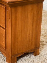 Load image into Gallery viewer, Pair of Western Style Solid Wood Nightstands with Ring Pulls