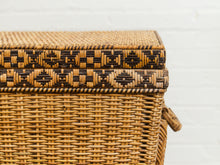 Load image into Gallery viewer, Vintage Woven Wicker Hamper with Handles