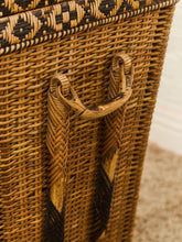 Load image into Gallery viewer, Vintage Woven Wicker Hamper with Handles