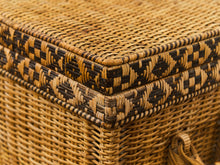 Load image into Gallery viewer, Vintage Woven Wicker Hamper with Handles