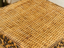 Load image into Gallery viewer, Vintage Woven Wicker Hamper with Handles