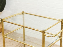 Load image into Gallery viewer, Gold Vintage Post Modern Bar Cart