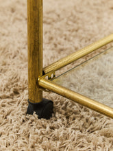 Load image into Gallery viewer, Gold Vintage Post Modern Bar Cart