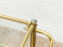 Load image into Gallery viewer, Gold Vintage Post Modern Bar Cart