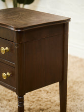 Load image into Gallery viewer, 1920’s Federal Cabinet End Tables Nightstands with Clever Bar Storage