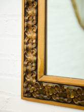 Load image into Gallery viewer, Mid-Century Hand-Carved Floral Wood Mirror, circa 1960s–1970s.
