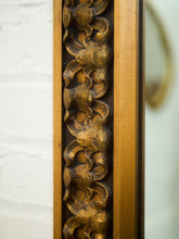 Load image into Gallery viewer, Mid-Century Hand-Carved Floral Wood Mirror, circa 1960s–1970s.