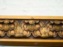 Load image into Gallery viewer, Mid-Century Hand-Carved Floral Wood Mirror, circa 1960s–1970s.
