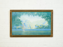 Load image into Gallery viewer, c. 1925 Art Deco Large Robert Atkinson Fox Dawn Lithograph Gold Wood Frame