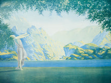 Load image into Gallery viewer, c. 1925 Art Deco Large Robert Atkinson Fox Dawn Lithograph Gold Wood Frame