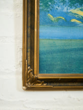Load image into Gallery viewer, c. 1925 Art Deco Large Robert Atkinson Fox Dawn Lithograph Gold Wood Frame