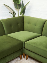 Load image into Gallery viewer, Edith Olive Green Sectional