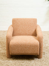 Load image into Gallery viewer, Orange Nubby Lounge Chair