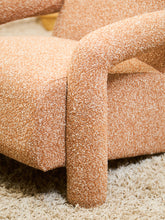 Load image into Gallery viewer, Orange Nubby Lounge Chair