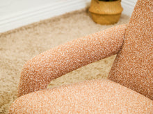 Load image into Gallery viewer, Orange Nubby Lounge Chair