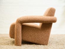 Load image into Gallery viewer, Orange Nubby Lounge Chair
