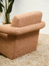 Load image into Gallery viewer, Orange Nubby Lounge Chair