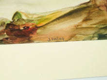 Load image into Gallery viewer, Wind-Swept Pines Watercolor and Gouache Watercolor by Tim Campbell